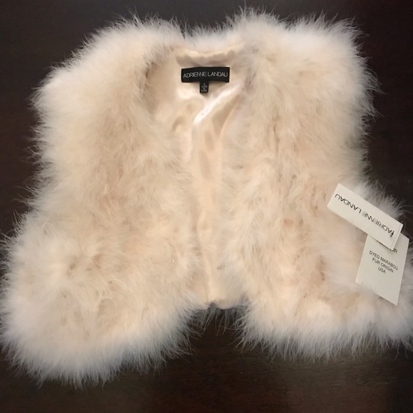 1 (L) Left❤️HP/Just In🎉 Adrienne Landau Fur Vest - Picture 2 of 6